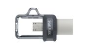 Image de SanDisk Ultra Dual m3.0 Clé USB - Noir,Argent,Transparent (SDDD3-064G-G46)