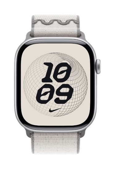 Image de Apple Boucle Sport Nike Gris voilé 46 mm (MGD44ZM/A)