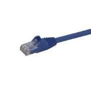 Image de StarTech.com Câble réseau Cat6 Gigabit UTP sans crochet de 1m - Cordon Ethernet RJ45 anti-accroc - M/M - Bleu (N6PATC1MBL)