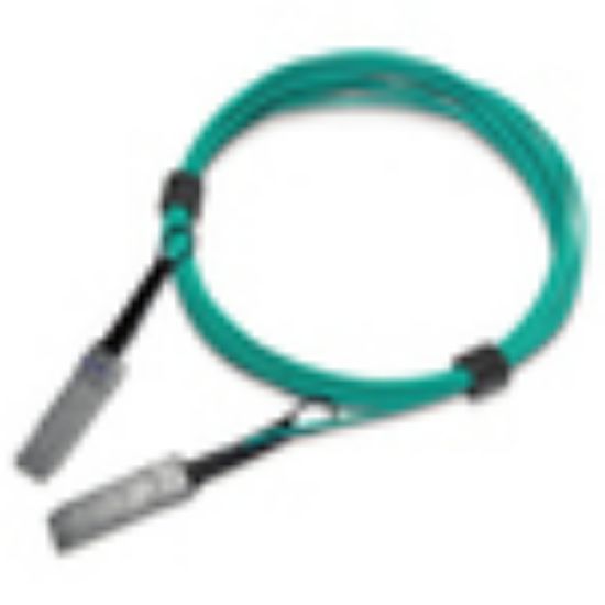 Image de Nvidia Active fiber cable, IB HDR, up to 200Gb/s, QSFP56, LSZH, black pulltab, 10m Câble de fibre optique - Couleur aqua (980-9I45J-00H010)