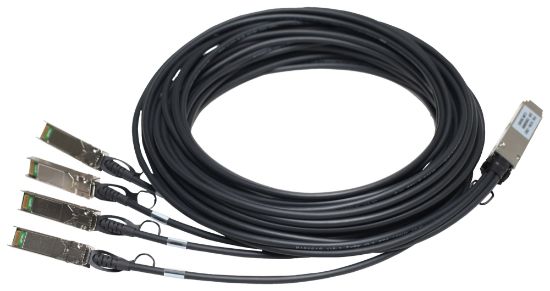 Image de HP E Networking Comware X240 40G QSFP+ to 4x10G SFP+ 3m Direct Attach Copper Splitter Cable Câble de fibre optique - Noir (JG330A)