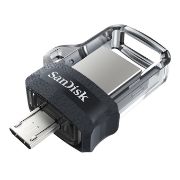 Image de SanDisk 173386 Clé USB - Noir, Transparent (SDDD3-128G-G46)