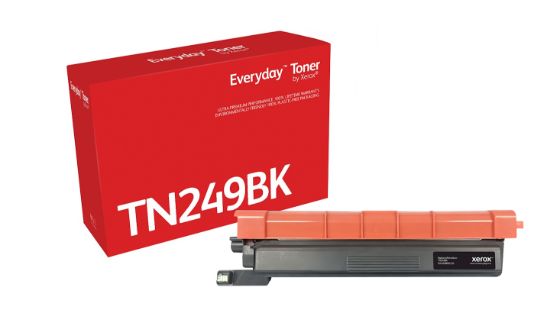 Image de Toner Noir Everyday™ de Xerox compatible avec Brother TN-249BK, Grande capacité (006R05335)