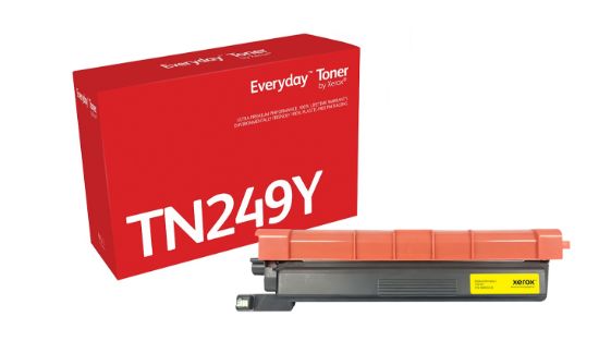 Image de Toner Jaune Everyday™ de Xerox compatible avec Brother TN-249Y, Grande capacité (006R05338)