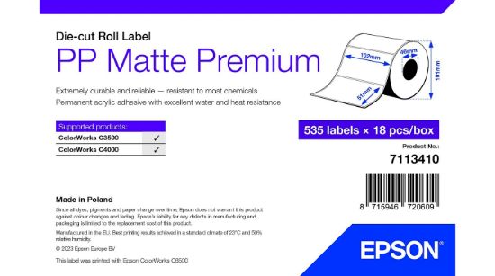 Image de Epson étiquette à imprimer Blanc Imprimante d'étiquette adhésive (7113410)