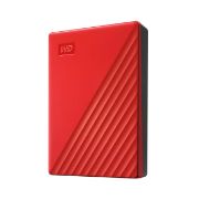 Image de Western Digital My Passport 6TB, HDD, USB 3.2 Gen.1 Type-MicroB, 5GB/s, 75x107x20.5mm, 208g Disque dur externe - Rouge (WDBR9S0060BRD-WESN)