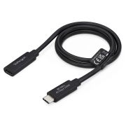 Image de StarTech.com Câble Prolongateur USB4 de 60cm, 40Gbps, Compatible Thunderbolt 4, Charge 240W, 8K 60Hz/4K 240Hz, USB-C Mâle vers Femelle (USB440GCMCF2F)