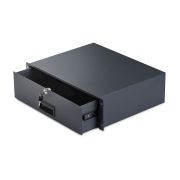 Image de StarTech.com Tiroir en Acier Verrouillable 3U, Montable en Rack 19", pour Armoires AV, Réseau et Serveurs, Capacité de 10kg, Orifices de Passage de Câbles à l'Arrièr ... (3U-RACK-MOUNT-DRAWER)