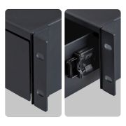 Image de StarTech.com Tiroir en Acier Verrouillable 2U, Montable en Rack 19", pour Armoires AV, Réseau et Serveurs, Capacité de 10kg, Orifices de Passage de Câbles à l'Arrièr ... (2U-RACK-MOUNT-DRAWER)