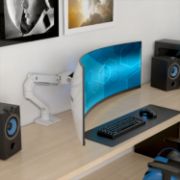 Image de Ergotron HX ARM WITH VERY HEAVY DUTY PIVOT DESK Support d'écran - Blanc (45-693-216)