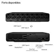 Image de HP EliteDesk 8 Mini G1i AI PC Intel Core Ultra 5 235T 16 Go DDR5-SDRAM 512 Go SSD Windows 11 Pro Mini PC Noir (E89XVET)