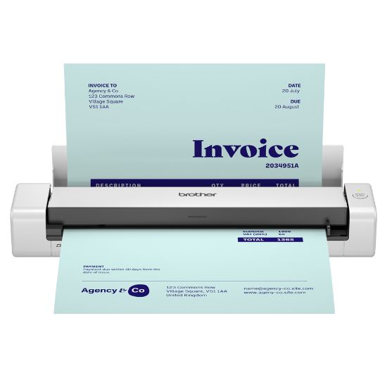 Image de Brother DS-740DE Alimentation feuille à feuille de scanner 600 x 600 DPI A4 Noir, Blanc (DS740DETJ1)