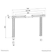 Image de Neomounts Support TV pour Sonos Arc & Arc Ultra - Installation facile - noir (AV35-727BL1)