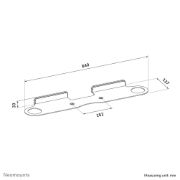 Image de Neomounts Support mural pour Sonos Beam - Installation facile - noir (WL30-726BL1)