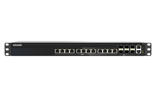 Image de QNAP commutateur réseau Géré L3 10G Ethernet (100/1000/10000) 1U Noir (QSW-M5218-6F12T)