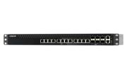 Image de QNAP commutateur réseau Géré L3 10G Ethernet (100/1000/10000) 1U Noir (QSW-M5218-6F12T)