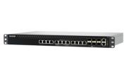Image de QNAP commutateur réseau Géré L3 10G Ethernet (100/1000/10000) Connexion Ethernet, supportant l'alimentation via ce port (PoE) 1U Noir (QSW-M5218P-6F12T)