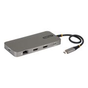 Image de StarTech.com Hub Multiport USB4, Double HDMI 4K Sans Pilote pour macOS et Windows, Charge Power Delivery 140W, Hub 3 Ports 10Gbps, Ethernet Gigabit, Mini Dock (318B-USB4MULTIPORT)