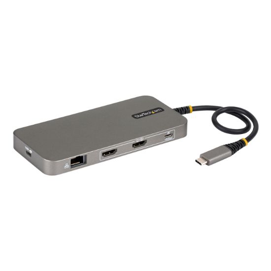 Image de StarTech.com Hub Multiport USB4, Double HDMI 4K Sans Pilote pour macOS et Windows, Charge Power Delivery 140W, Hub 3 Ports 10Gbps, Ethernet Gigabit, Mini Dock (318B-USB4MULTIPORT)