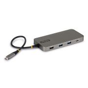 Image de StarTech.com Hub Multiport USB4, Double HDMI 4K Sans Pilote pour macOS et Windows, Charge Power Delivery 140W, Hub 3 Ports 10Gbps, Ethernet Gigabit, Mini Dock (318B-USB4MULTIPORT)