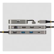 Image de StarTech.com Hub Multiport USB4, Double HDMI 4K Sans Pilote pour macOS et Windows, Charge Power Delivery 140W, Hub 3 Ports 10Gbps, Ethernet Gigabit, Mini Dock (318B-USB4MULTIPORT)