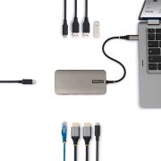 Image de StarTech.com Hub Multiport USB4, Double HDMI 4K Sans Pilote pour macOS et Windows, Charge Power Delivery 140W, Hub 3 Ports 10Gbps, Ethernet Gigabit, Mini Dock (318B-USB4MULTIPORT)