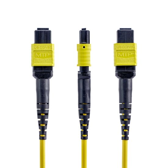 Image de StarTech.com Câble Fibre Optique MTP®/MPO de 7m, 16F Type-B, Cordon de Brassage OS2 Monomode MTP/APC Femelle, 9/125µm, OFNP Plénum, Cordon de Raccordement MTP-16 (OS2MTP16BOFNP7M)