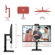 Image de AOC écran plat de PC 68,6 cm (27") 2560 x 1440 pixels Quad HD LCD Noir (Q27E4CW)