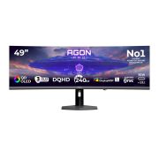 Image de AOC écran plat de PC 124,2 cm (48.9") 5120 x 1440 pixels Gris (AGP497UCZD/96)