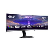 Image de AOC écran plat de PC 124,2 cm (48.9") 5120 x 1440 pixels Gris (AGP497UCZD/96)