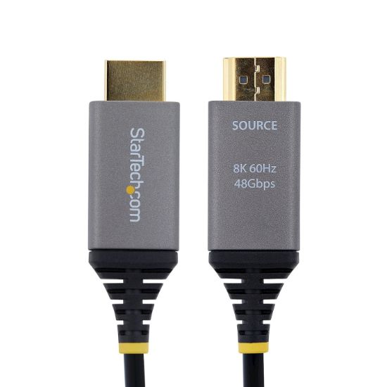 Image de StarTech.com Câble Optique Actif Hybride (AOC) HDMI 2.1 de 10m, CMP Plenum, 8K 60Hz, 48 Gbps, Câble HDMI 2.1/2.0 Certifié Ultra Haut Débit (8K-A-10M-HDMI-CABLE)