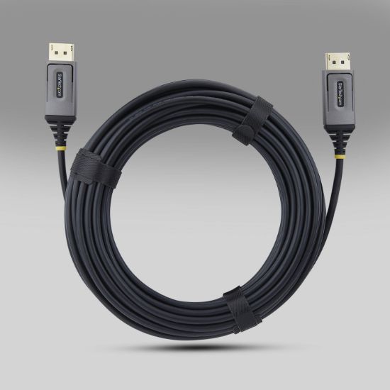 Image de StarTech.com Câble Optique Actif Hybride (AOC) DisplayPort 1.4 de 15m, CMP Plenum, 8K 60Hz, 32,4 Gbps, Câble DisplayPort Actif (8K-AOC-15M-DP-CABLE)