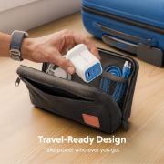 Image de Targus HyperJuice Flex 65W GaN Ordinateur portable, Smartphone, Casque, Consoles portables Bleu, Blanc Secteur Intérieure (HJ1202BUEU)