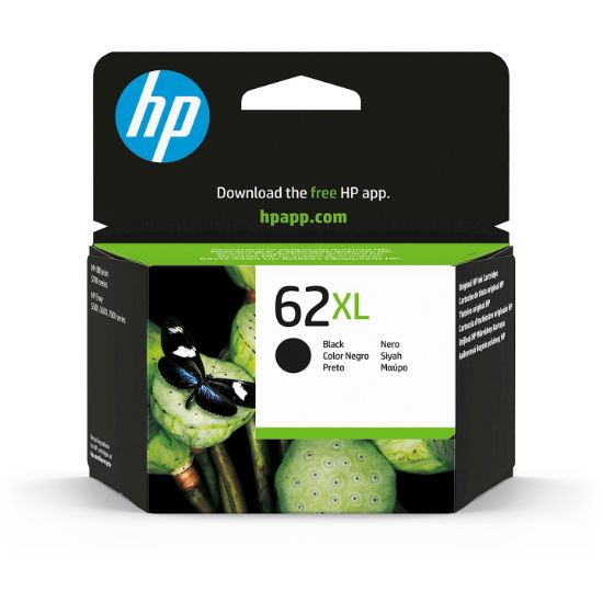 Image de HP 62XL cartouche d'encre noire grande capacité authentique (D14SKAE)