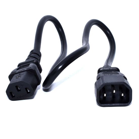 Image de Zebra câble électrique Noir 0,5 m Coupleur C13 Coupleur C14 (CS-CAB-IEC)