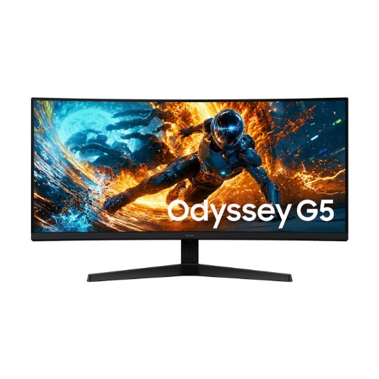 Image de Samsung G55H écran plat de PC 86,4 cm (34") 3440 x 1440 pixels UltraWide Quad HD LCD Noir (LS34HG552EUXEN)