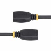 Image de StarTech.com Câble d'Extension HDMI 2.0 de 50 cm, Câble HDMI Haut Débit, 4K 60Hz, Câble d'Extension HDMI Mâle vers Femelle, Adaptateur HDMI M/F (HD2MF18INL)