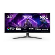 Image de AOC écran plat de PC 86,4 cm (34") 3440 x 1440 pixels Wide Quad HD QD-OLED Noir (AGP346UCSD)