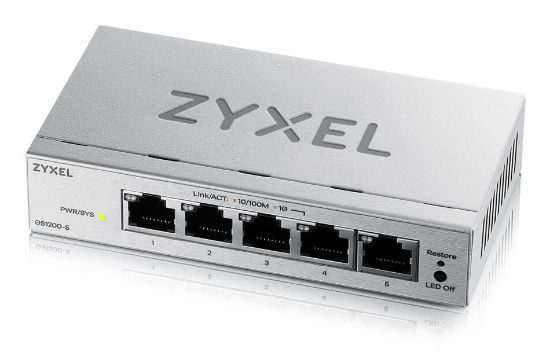 Image de Zyxel GS1200-5V3 Géré L2 Gigabit Ethernet (10/100/1000) Bureau Gris (GS1200-5V3-EU0101F)