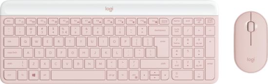 Image de Logitech MK470 - QWERTY Clavier - Rose (920-011322)